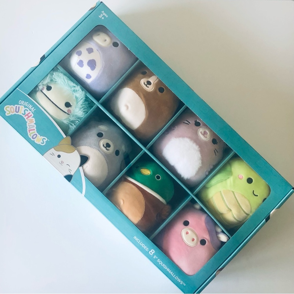 Squishmallows Mini 5" Animal Squad Plush 8 Pack Bundle - NEW IN SEALED B…